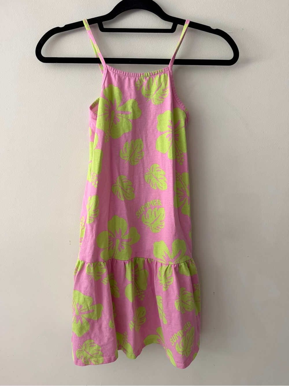 Zara Pink & Lime Floral Tank Sundress